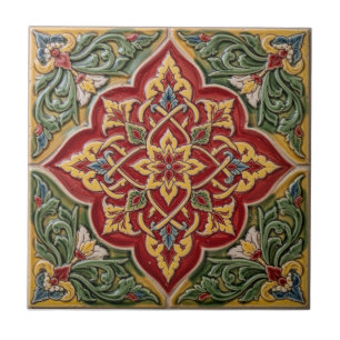 Carreau Motif floral persan Henry Dearle Conception floral
