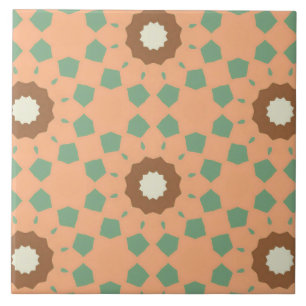 Carreau Motif floral sans couture de style rétro