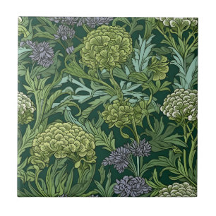 Carreau Motif floral sans couture de style William Morris