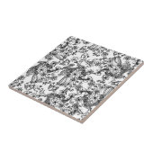 Carreau Motif floral tiré par la main à la mode moderne (Côté)