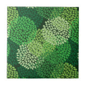 Carreau Motif floral vert (Devant)