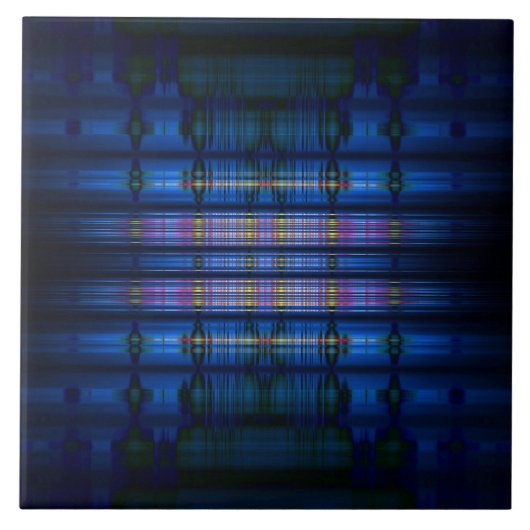 Carreau Motif flou bleu foncé (Devant)