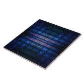 Carreau Motif flou bleu foncé (Côté)