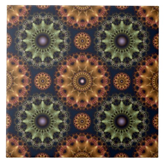 Carreau Motif fractal brillant (Devant)