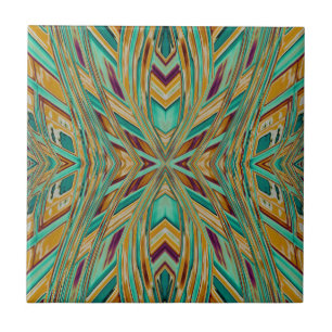 Carreau Motif fractal de la tribu amérindienne dans