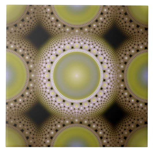 Carreau Motif fractal de Noël (Devant)