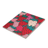 Carreau Motif Fraise (Côté)