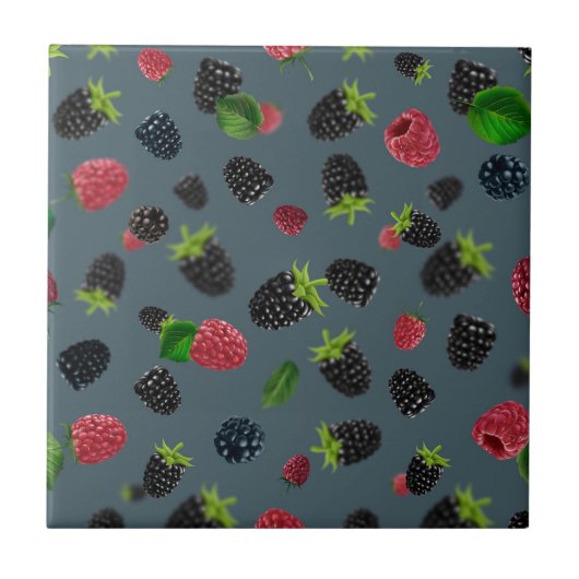 Carreau Motif framboise 2 (Devant)