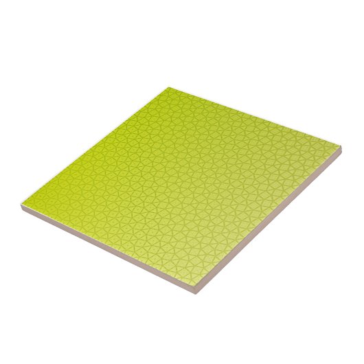 Carreau Motif géométrique abstrait de chaux jaune (Côté)