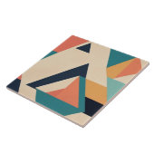 Carreau Motif géométrique Abstrait rétro (Côté)