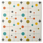 Carreau Motif géométrique atomique moderne du milieu du si (Devant)