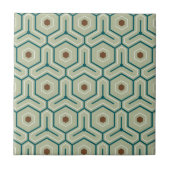 Carreau Motif géométrique avec hexagones entrelacés (Devant)