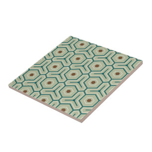 Carreau Motif géométrique avec hexagones entrelacés