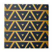 Carreau Motif géométrique bleu or (Devant)