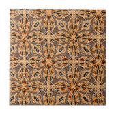 Carreau Motif géométrique Brown en mosaïque complexe (Devant)