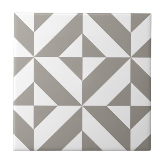 Carreau Motif géométrique de cube en Deco de gris argenté (Devant)