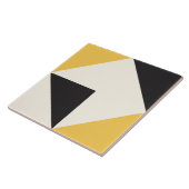 Carreau Motif géométrique de forme moderne jaune (Côté)