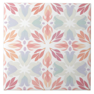 Carreau Motif géométrique de l'art indien coloré