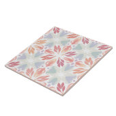 Carreau Motif géométrique de l'art indien coloré (Côté)