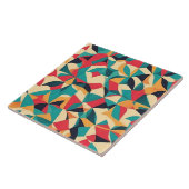 Carreau Motif géométrique de style rétro Abstrait - Turquo (Côté)