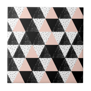 Carreau Motif géométrique de triangle tirée par la main