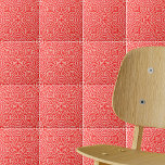 Carreau Motif géométrique en mosaïque de créme rouge<br><div class="desc">Belle et unique décoration de carreaux de céramique avec un motif en mosaïque sans soudure dans les tons rouge et crème.</div>