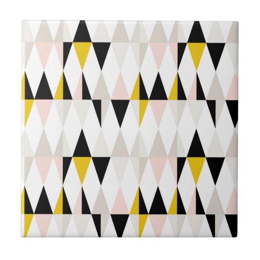 Carreau Motif géométrique fendu de triangle (Devant)