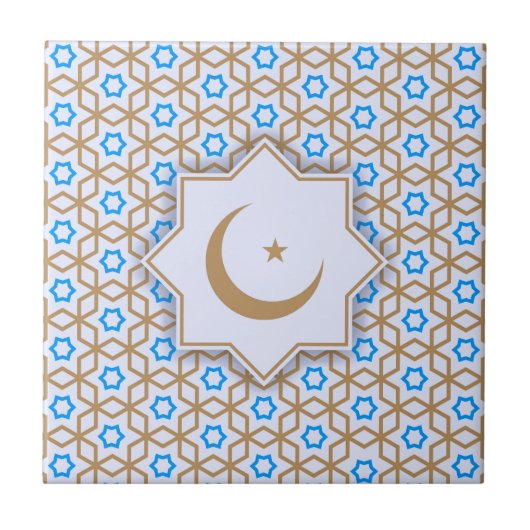 Carreau motif géométrique islamique (Devant)