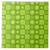 Carreau Motif géométrique MCM rétro Chartreuse (Devant)