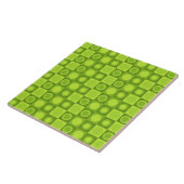 Carreau Motif géométrique MCM rétro Chartreuse (Côté)