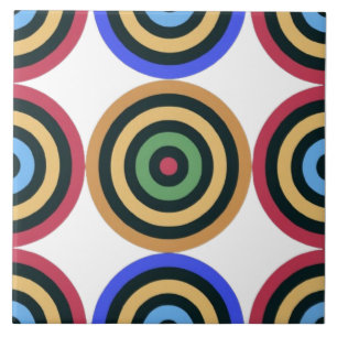 Carreau Motif géométrique moderne coloré du milieu du sièc