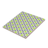 Carreau Motif géométrique moderne Lime Green Grey Hexagon (Côté)