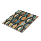 Carreau Motif géométrique moderne stylisé du milieu du siè (Côté)