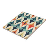 Carreau Motif géométrique moderne stylisé du milieu du siè (Côté)