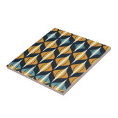 Carreau Motif géométrique moderne stylisé du milieu du siè (Côté)