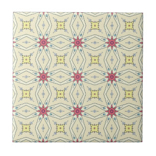 Carreau Motif géométrique Pastel Retro