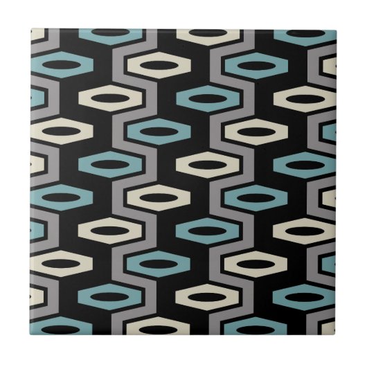 Carreau Motif géométrique rétro (Devant)
