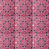 Carreau Motif géométrique rose et bourguignon