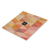 Carreau Motif géométrique Triangle doux | Monogrammé (Côté)