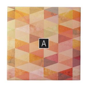 Carreau Motif géométrique Triangle souple   Monogramme