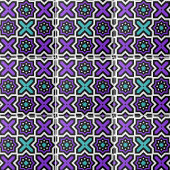 Carreau Motif géométrique Turquoise couleur moderne