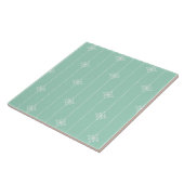 Carreau Motif géométrique vert en bon état de pastel (Côté)