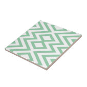 Carreau Motif géométrique vert pastel (Côté)