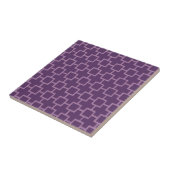Carreau Motif géométrique violet (Côté)
