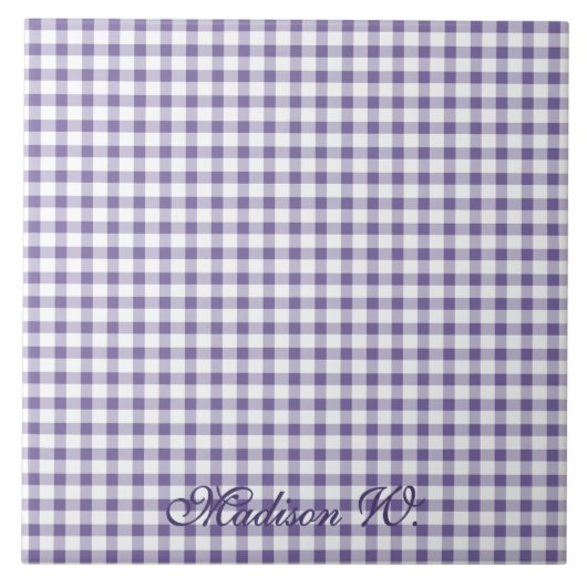 Carreau Motif Gingham Indigo Mignon (Devant)