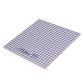 Carreau Motif Gingham Indigo Mignon (Côté)