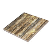 Carreau Motif Gold Sparkle Wood (Côté)