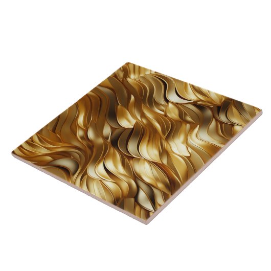 Carreau Motif Gold Wave (Côté)