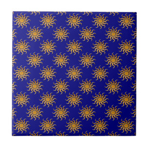 Carreau Motif Golden Sun par Shirley Taylor