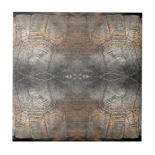 Carreau Motif Gopher Tortoise Shell (Devant)